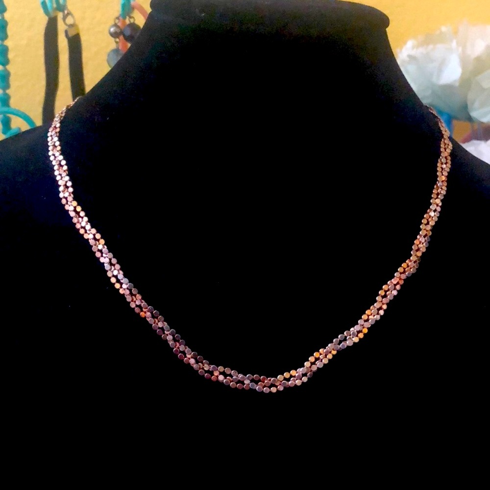 Gold necklace 925 milor